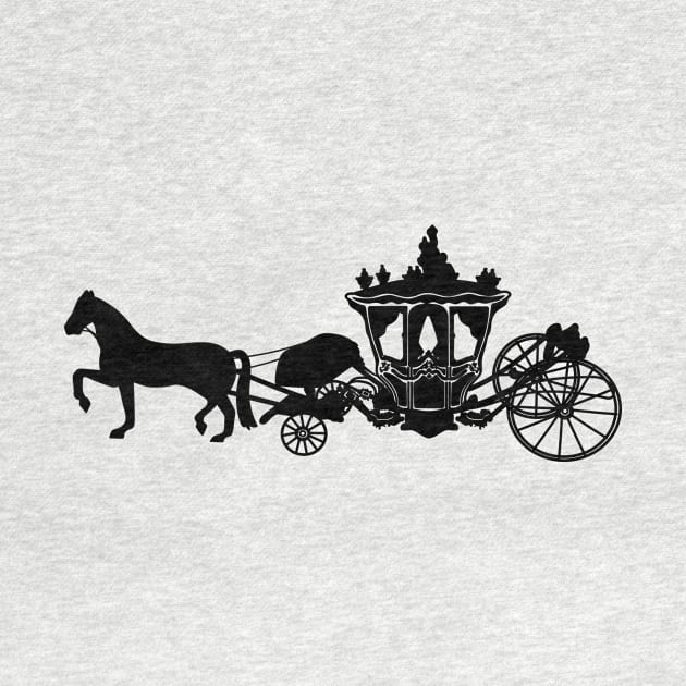 Silhouette of Louis XV's dolphin carriage by dreamtravel